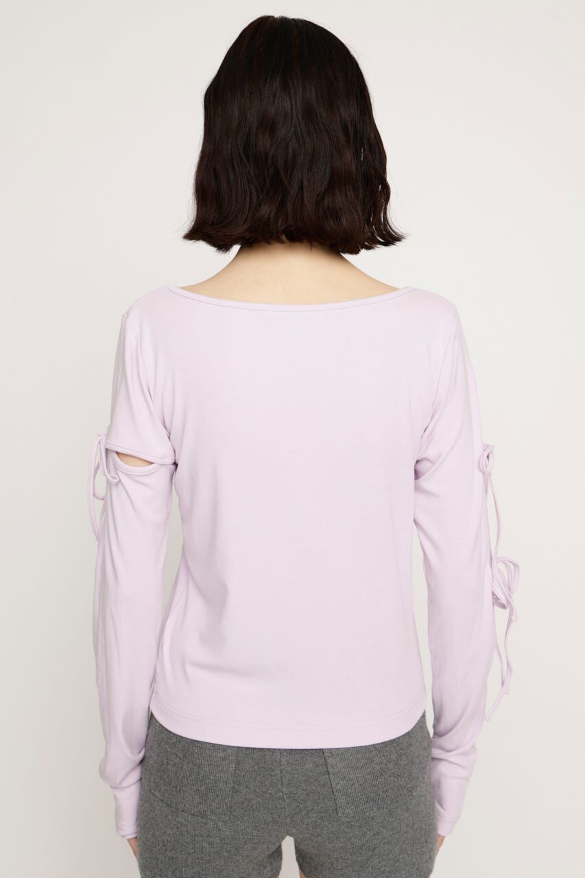 SLY「CUT OUT RIBBON トップス」|Tシャツ・カットソー|