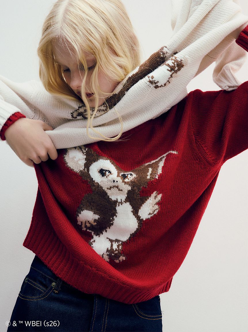FURFUR「【GREMLINS】ジャガードニット」|ニット・セーター|RED