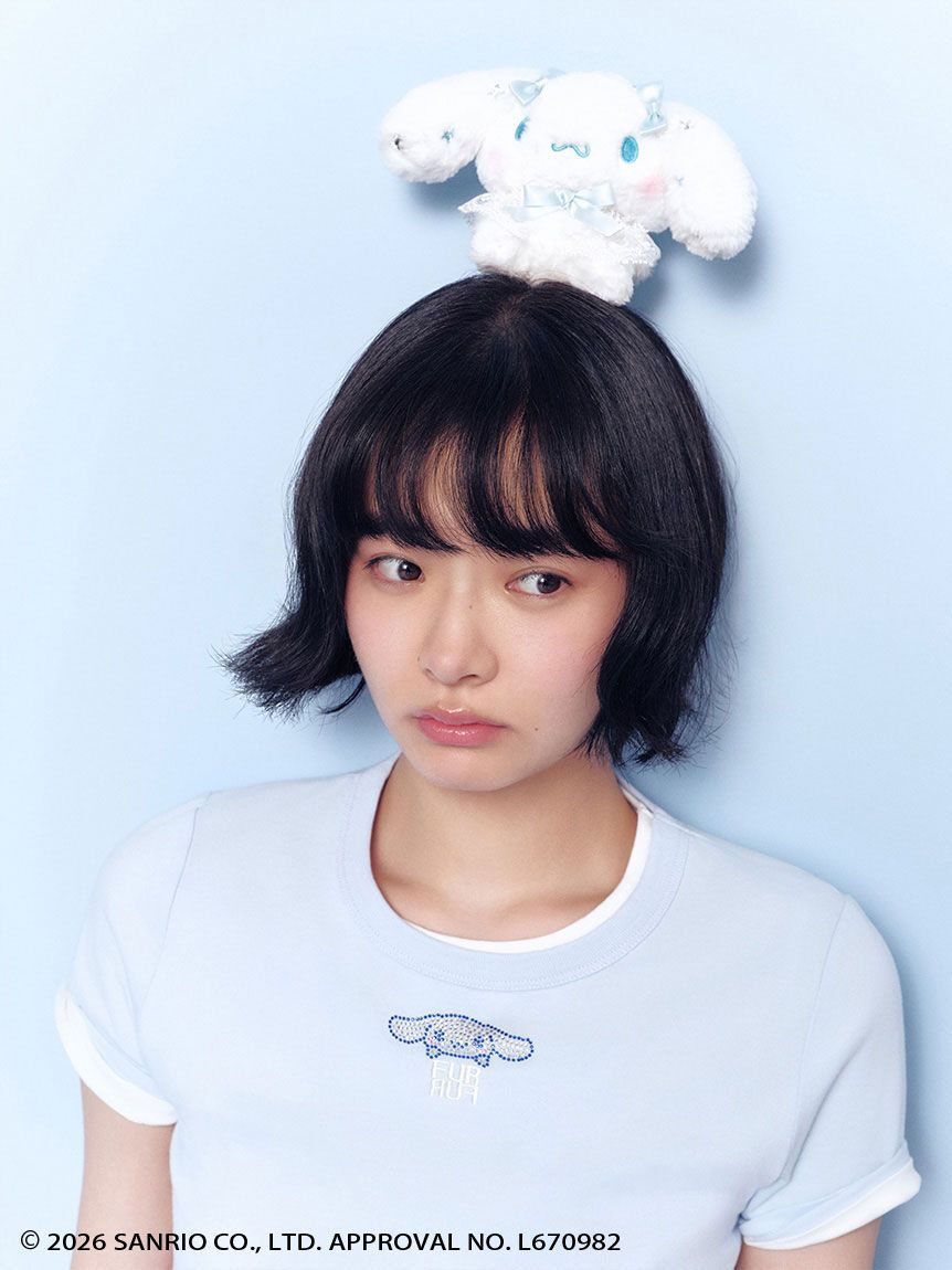 FURFUR「【シナモロール】ラインストーンTシャツ」|Tシャツ・カットソー|