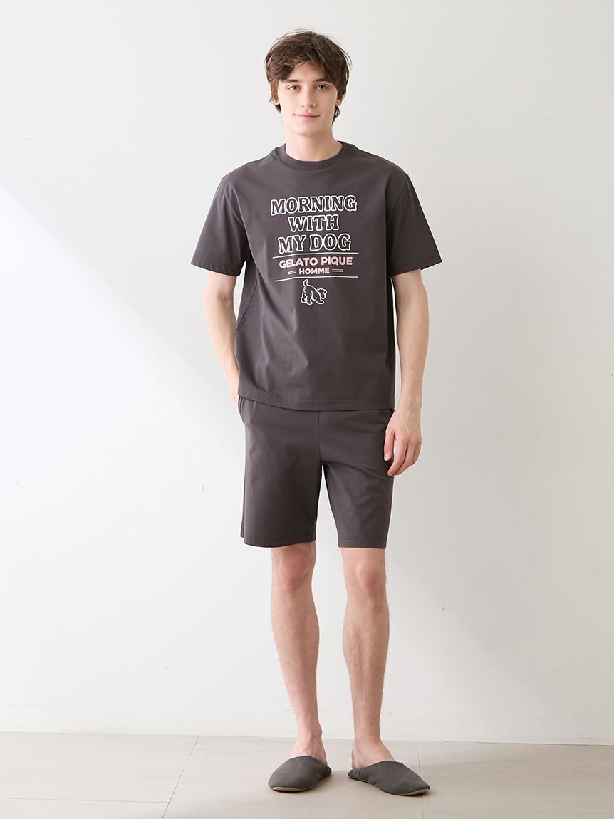 GELATO PIQUE HOMME「【HOMME】モーニングドッグプリントハーフパンツ」|その他|