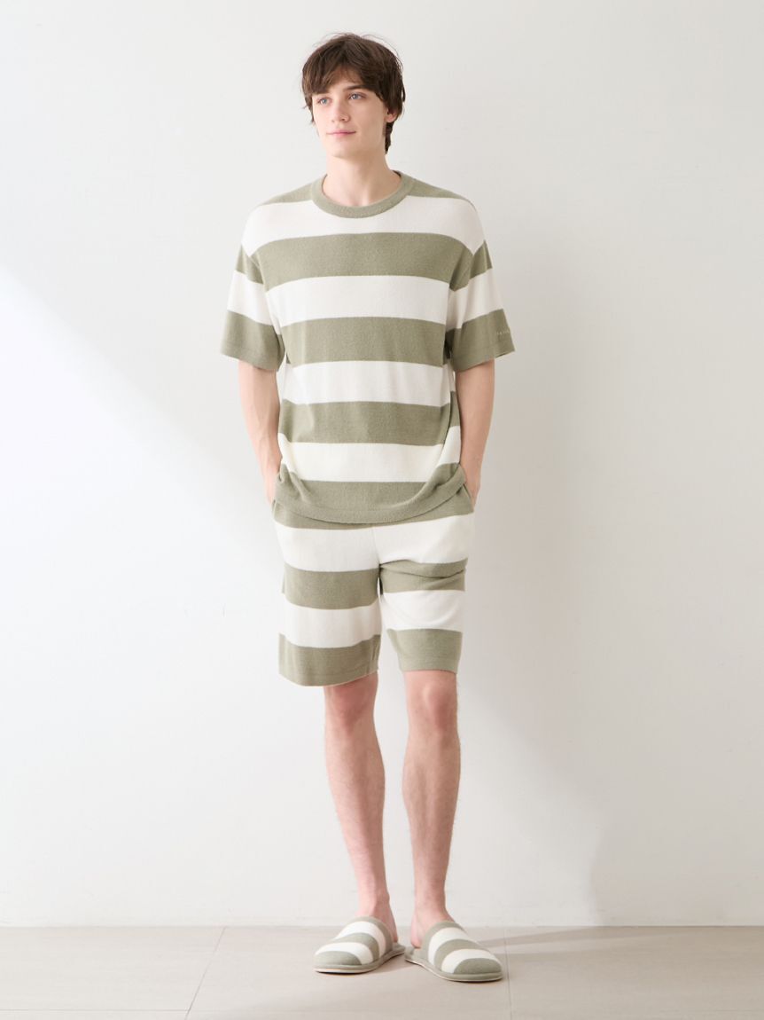 GELATO PIQUE HOMME「【HOMME】【UVカット】スムーズィーliteクール2ボーダーハーフパンツ」|その他|