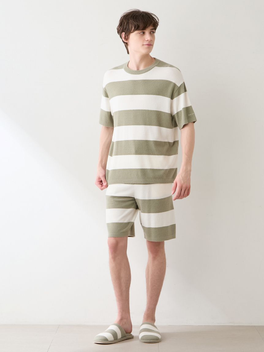 GELATO PIQUE HOMME「【HOMME】【UVカット】スムーズィーliteクール2ボーダーハーフパンツ」|その他|