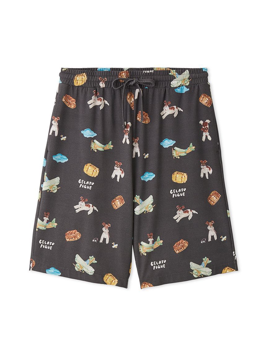 GELATO PIQUE HOMME「【ヒラノトシユキ】【HOMME】PLANEDOG柄プリントハーフパンツ」|その他|