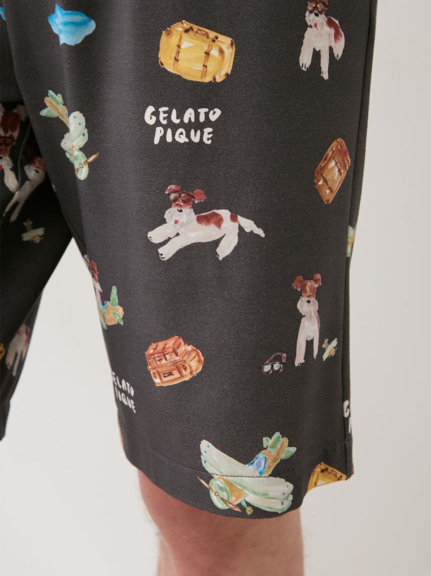 GELATO PIQUE HOMME「【ヒラノトシユキ】【HOMME】PLANEDOG柄プリントハーフパンツ」|その他|