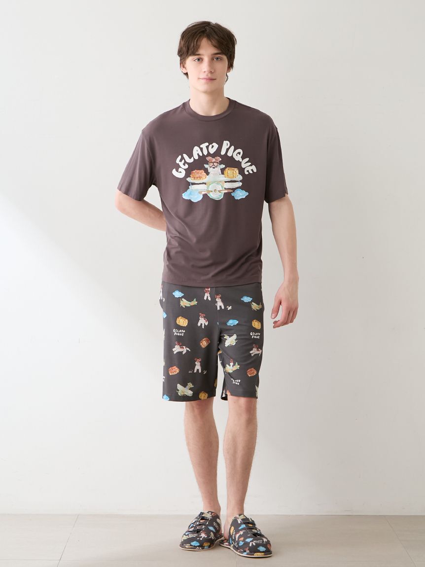 GELATO PIQUE HOMME「【ヒラノトシユキ】【HOMME】PLANEDOG柄プリントハーフパンツ」|その他|