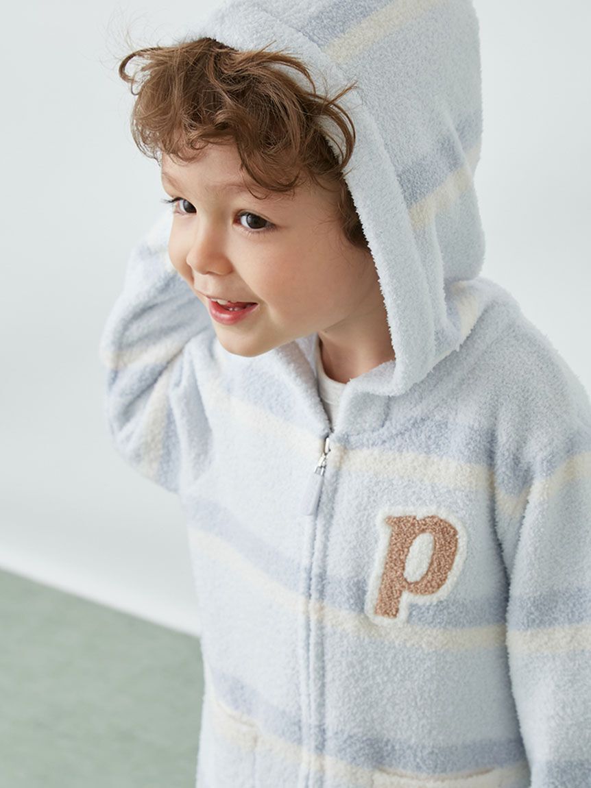 GELATO PIQUE KIDS & BABY「【KIDS】エアリーモコランダムボーダーパーカ」|パーカー|BLU