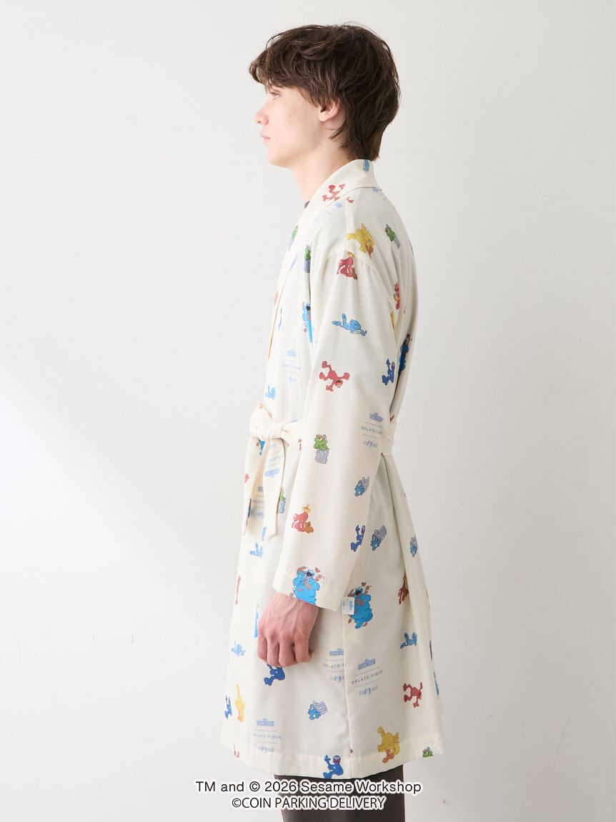 GELATO PIQUE HOMME「【SESAMESTREET&times;CPDHOOME meets GELATOPIQUE】総柄ガウン」|カーディガン|