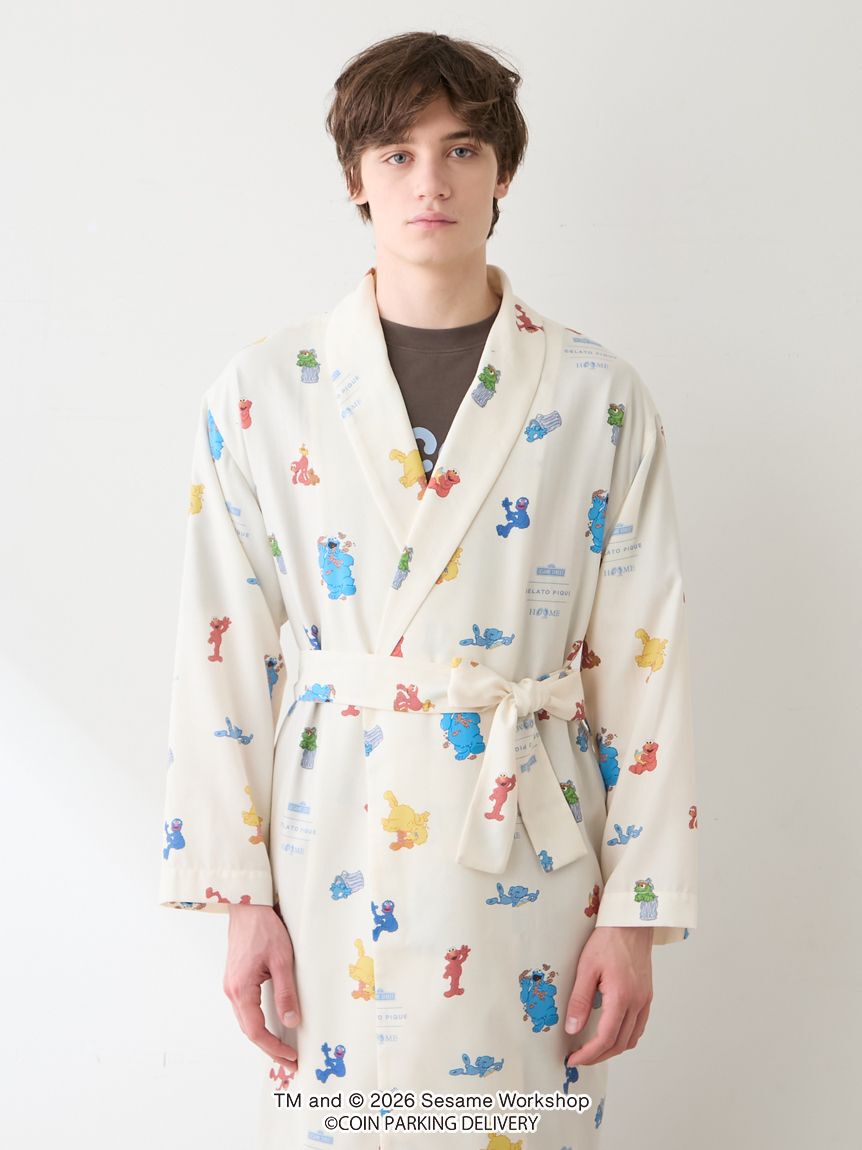 GELATO PIQUE HOMME「【SESAMESTREET&times;CPDHOOME meets GELATOPIQUE】総柄ガウン」|カーディガン|