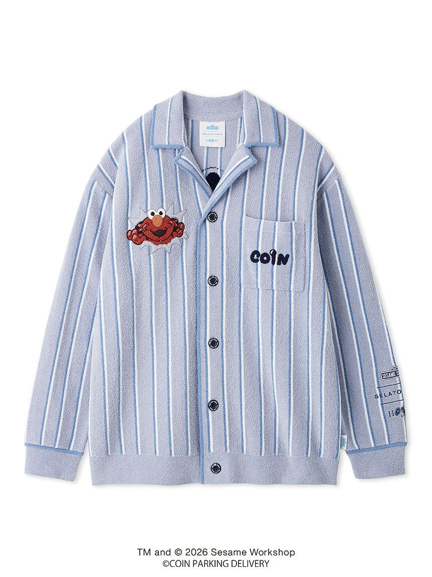 GELATO PIQUE HOMME「【SESAMESTREET&times;CPDHOOME meets GELATOPIQUE】エアリーモコストライプジャガードシャツ」|カーディガン|