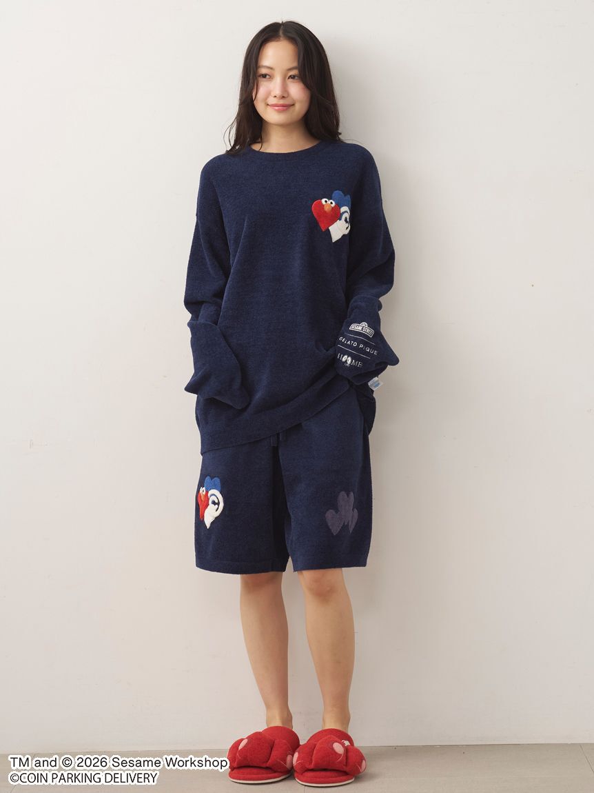 GELATO PIQUE HOMME「【SESAMESTREET&times;CPDHOOME meets GELATOPIQUE】エアリーモコワンポイントプルオーバー」|プルオーバー|