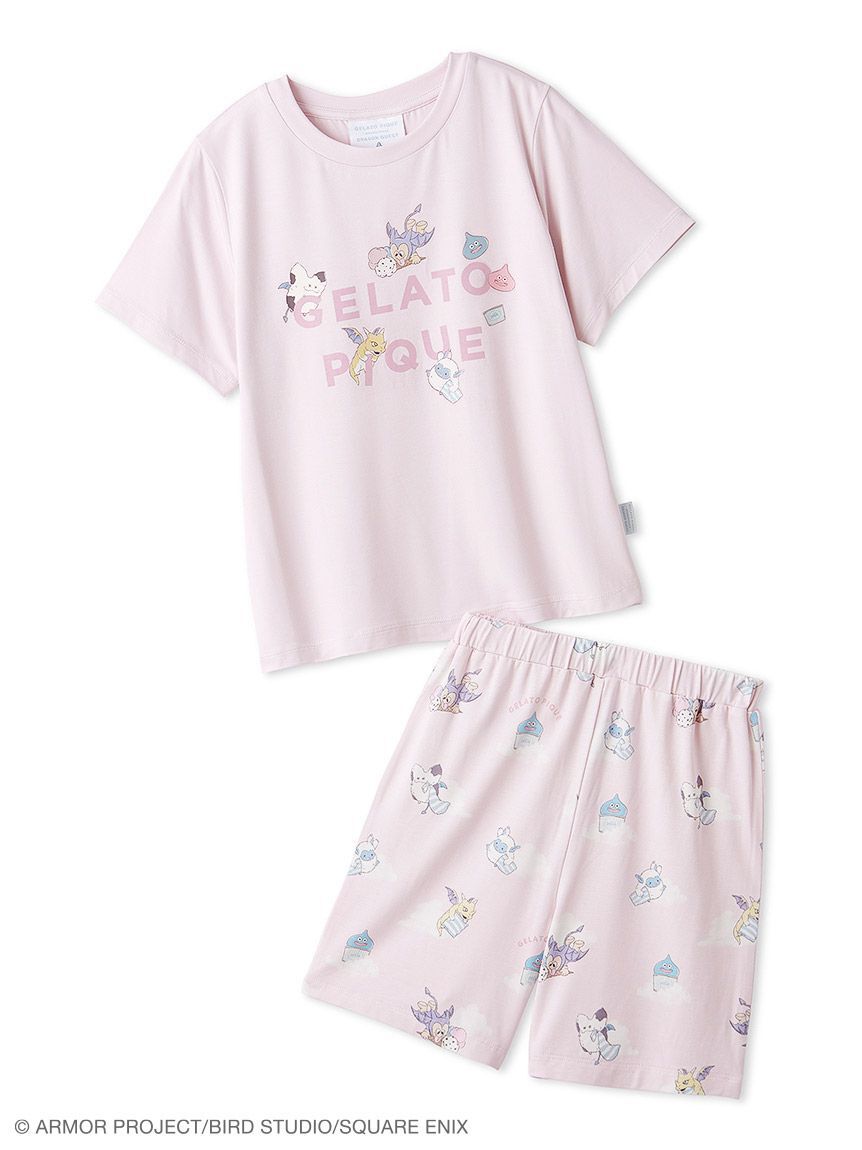 GELATO PIQUE KIDS & BABY「【ドラゴンクエスト】【ジュニア】【販路限定】ワンポイントTシャツ&総柄ショートパンツセット」|ルームウェア|PNK