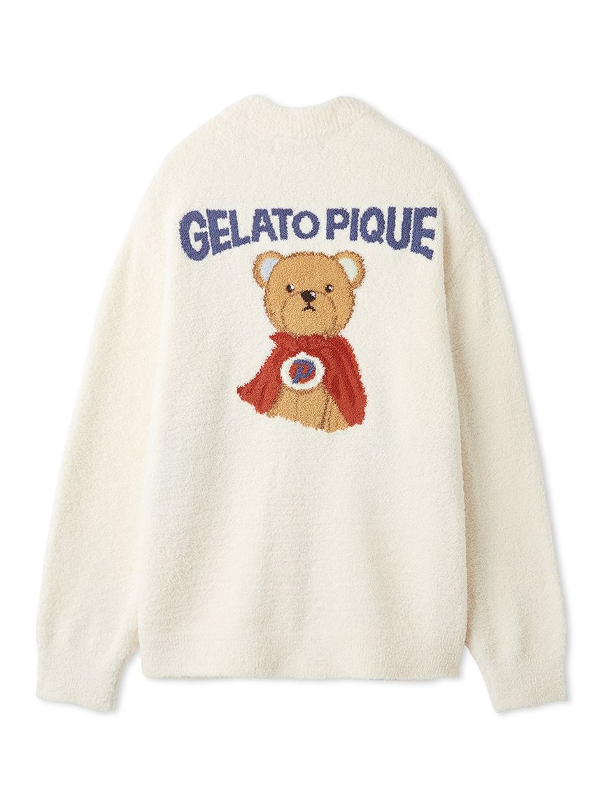 GELATO PIQUE HOMME「【HOMME】ベビモコヒーローベアジャガードカーディガン」|カーディガン|