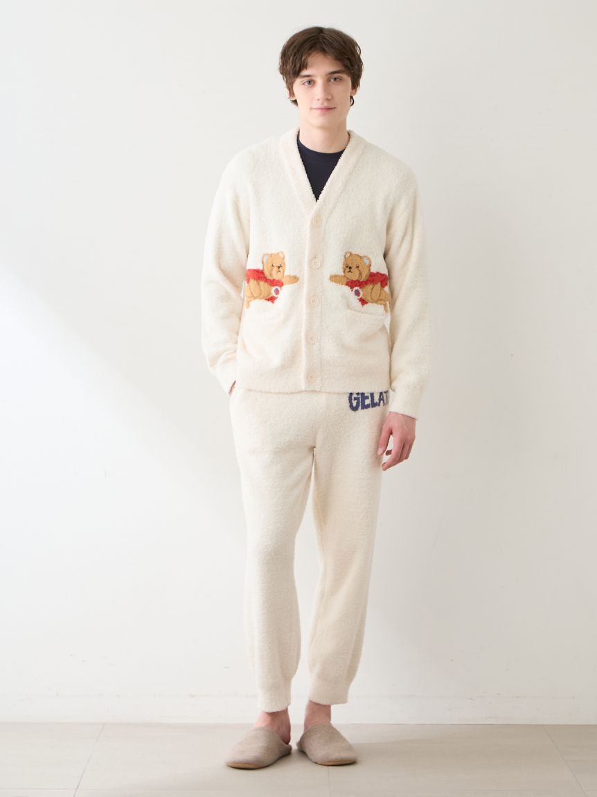 GELATO PIQUE HOMME「【HOMME】ベビモコヒーローベアジャガードカーディガン」|カーディガン|