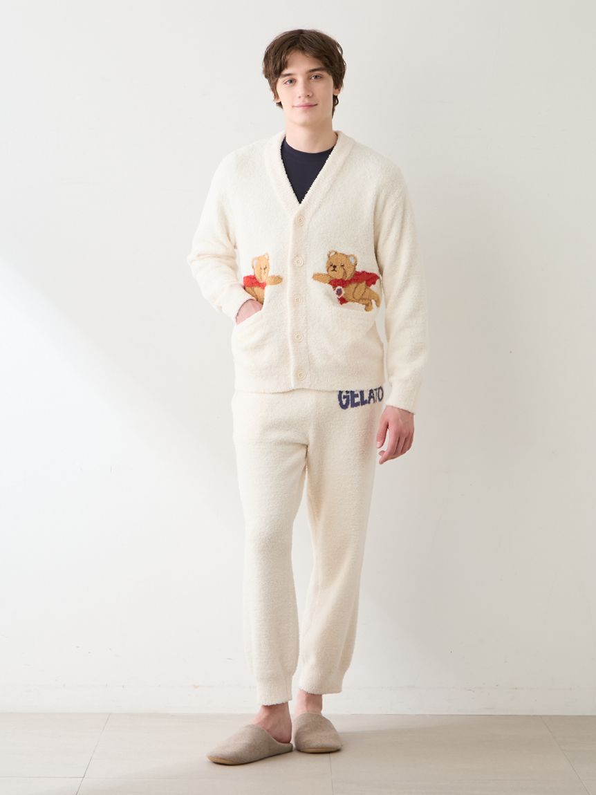 GELATO PIQUE HOMME「【HOMME】ベビモコヒーローベアジャガードカーディガン」|カーディガン|