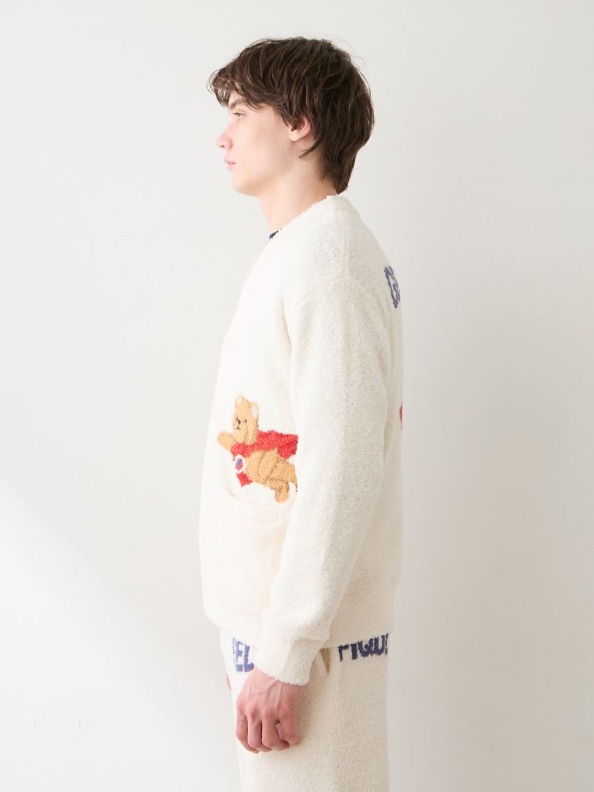 GELATO PIQUE HOMME「【HOMME】ベビモコヒーローベアジャガードカーディガン」|カーディガン|