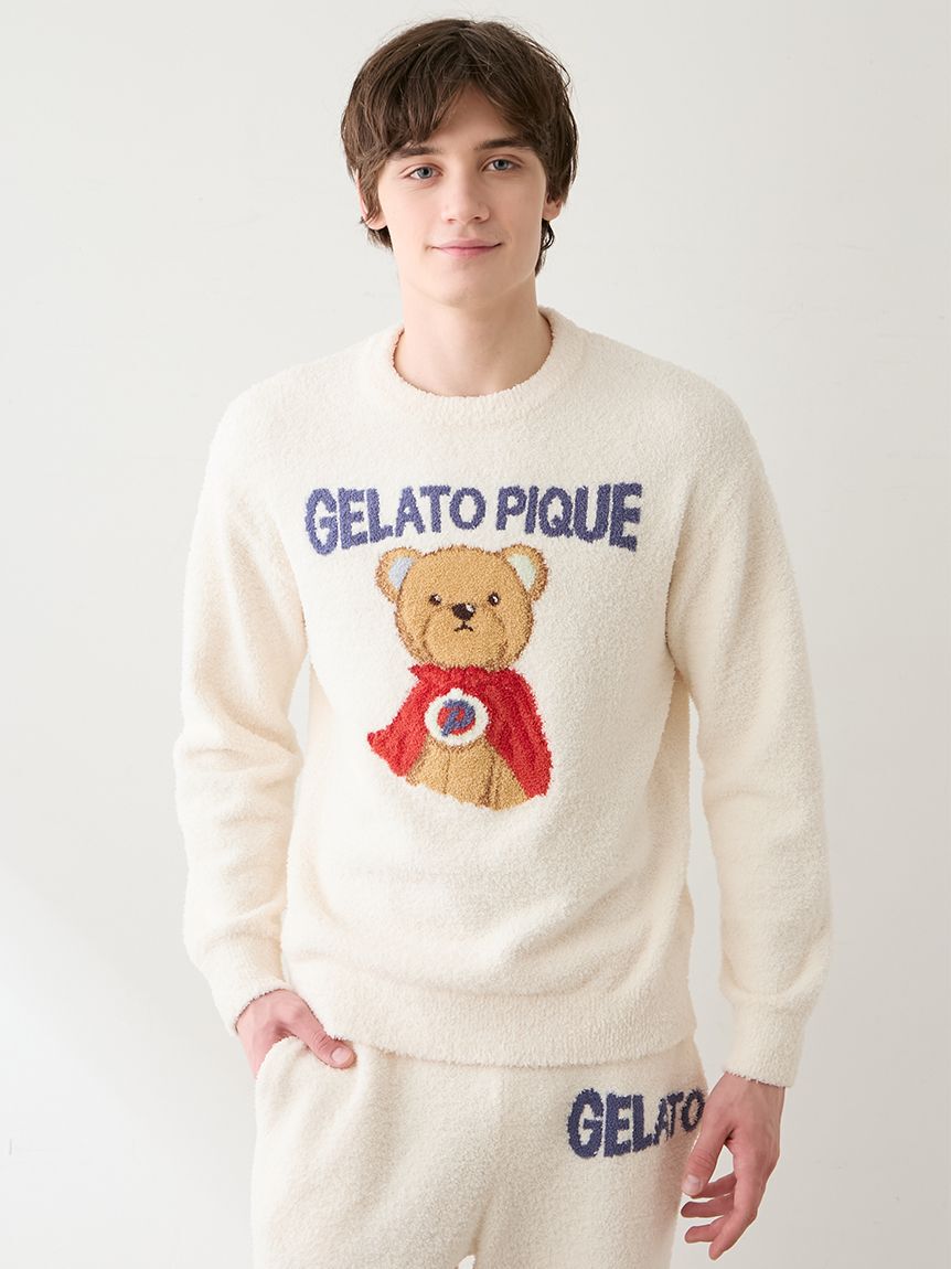 GELATO PIQUE HOMME「【HOMME】ベビモコヒーローベアジャガードプルオーバー」|プルオーバー|