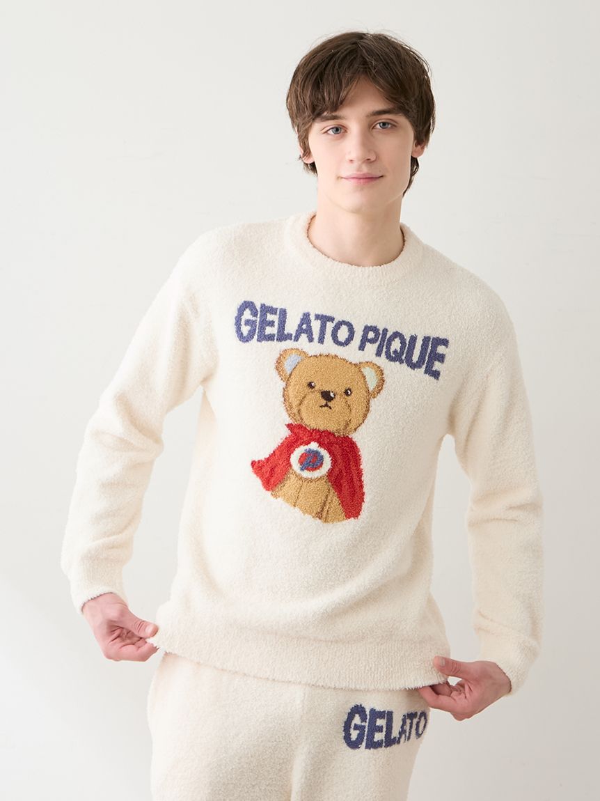 GELATO PIQUE HOMME「【HOMME】ベビモコヒーローベアジャガードプルオーバー」|プルオーバー|