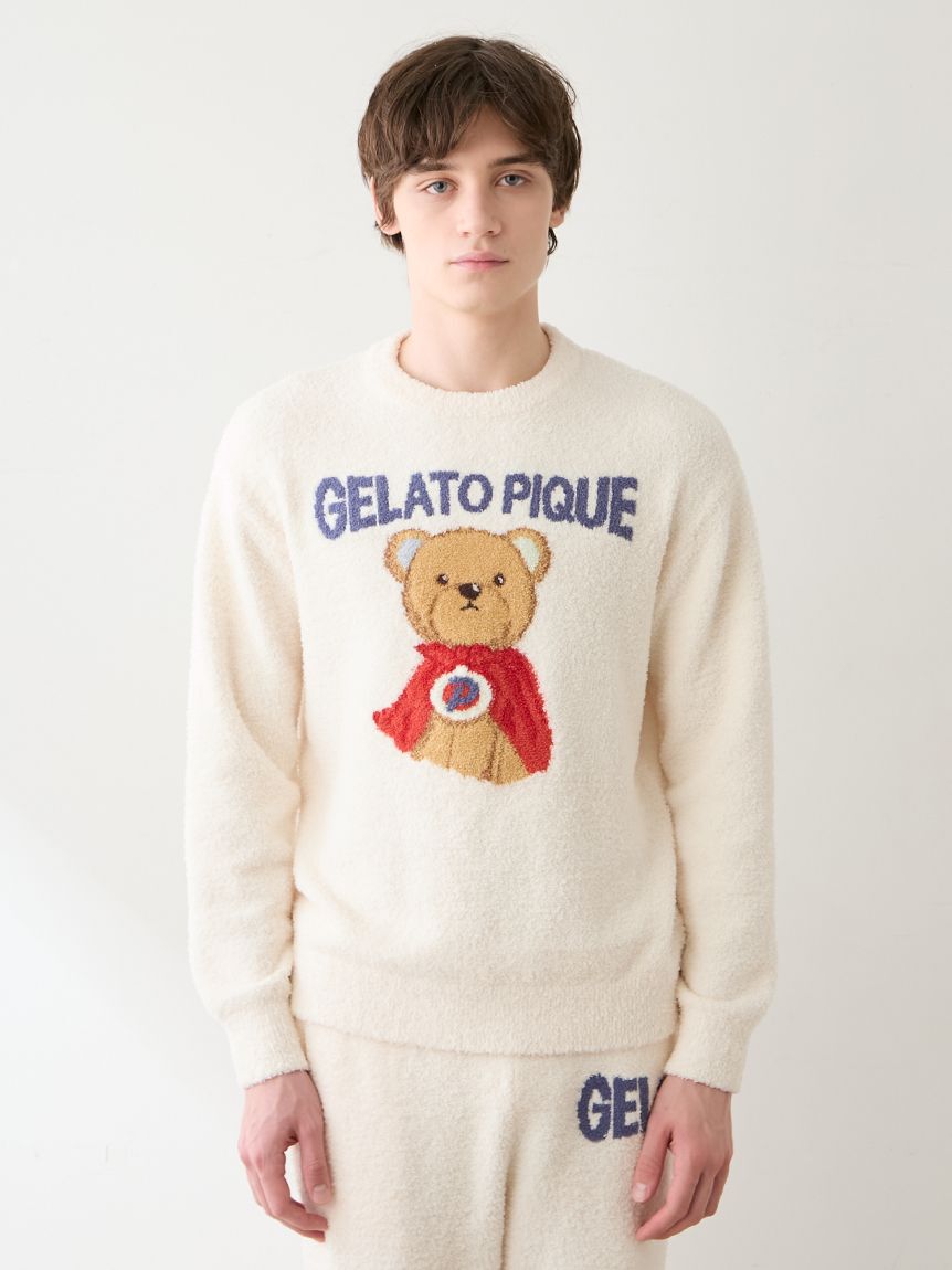 GELATO PIQUE HOMME「【HOMME】ベビモコヒーローベアジャガードプルオーバー」|プルオーバー|