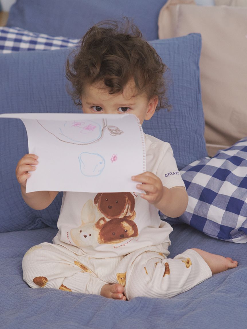 GELATO PIQUE KIDS & BABY「【BABY】アニマルブレッド柄ロングパンツ」|その他ベビーウェア|