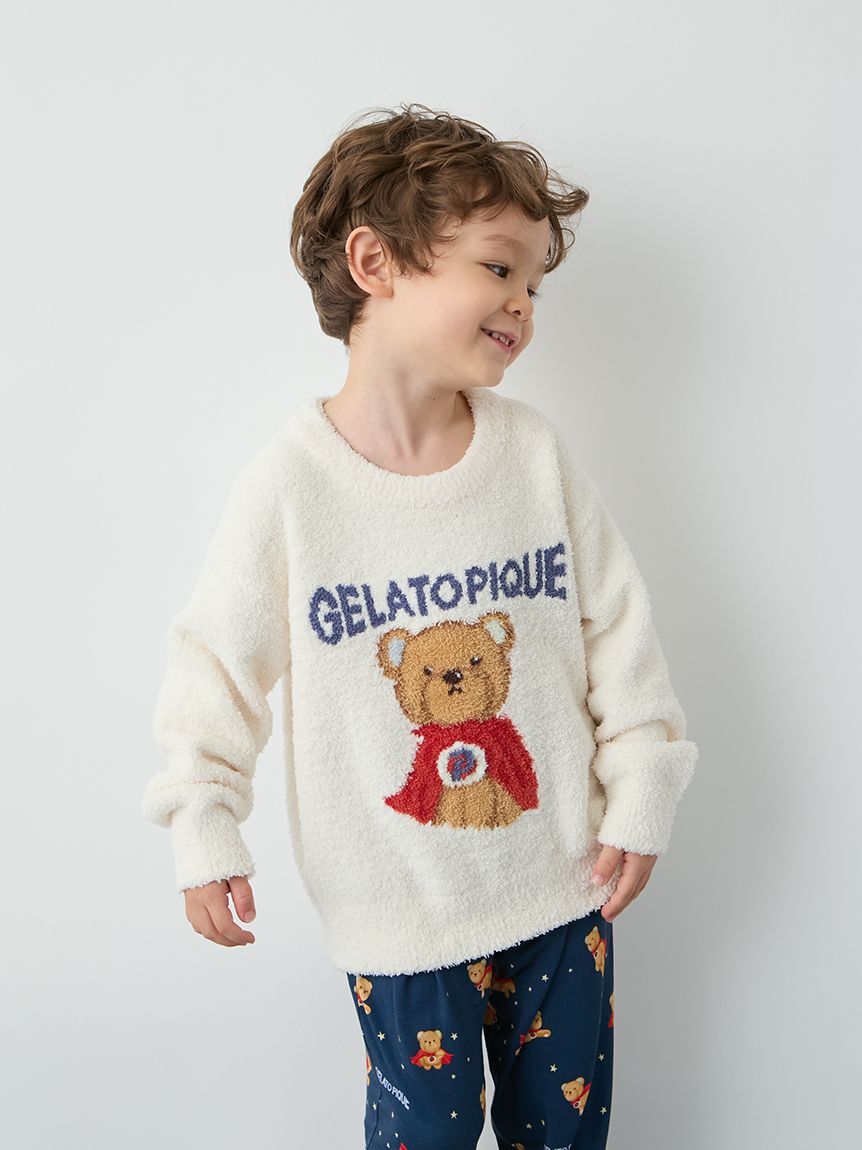 GELATO PIQUE KIDS & BABY「【KIDS】【抗菌防臭】ヒーローベア柄ロングパンツ」|ルームウェア|