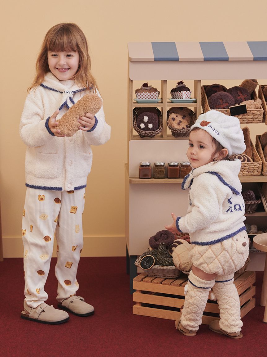 GELATO PIQUE KIDS & BABY「【KIDS】ベビモコアニマルブレッドカーディガン&スカーフセット」|ルームウェア|