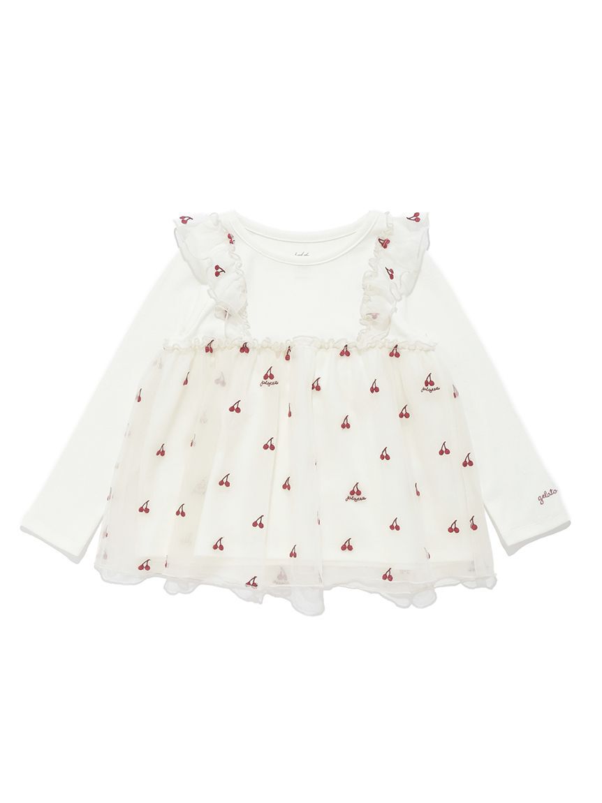 GELATO PIQUE KIDS & BABY「【KIDS】チェリー柄チュールプルオーバー」|プルオーバー|