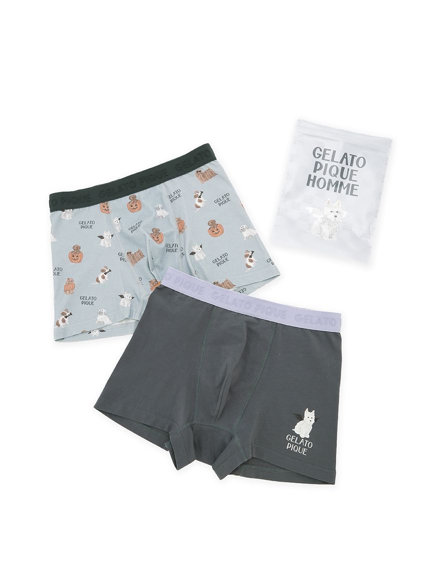 GELATO PIQUE HOMME「【HALLOWEEN】【HOMME】ナイトパレードDOGS柄ボクサーパンツ」|インナー|