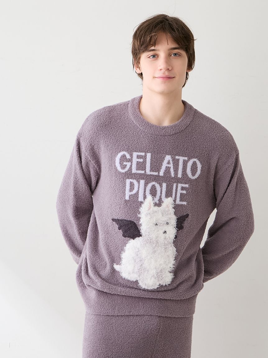 GELATO PIQUE HOMME「【HALLOWEEN】【HOMME】ナイトパレードDOGSジャガードプルオーバー」|プルオーバー|