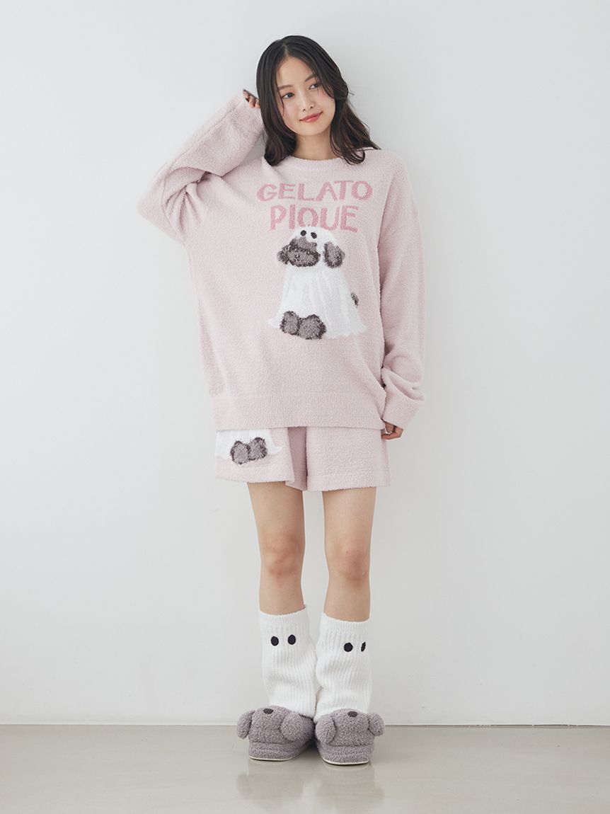 gelato pique「【HALLOWEEN】【ONLINE限定】ナイトパレードDOGSジャガードプルオーバー&ショートパンツセット」|ルームウェア|