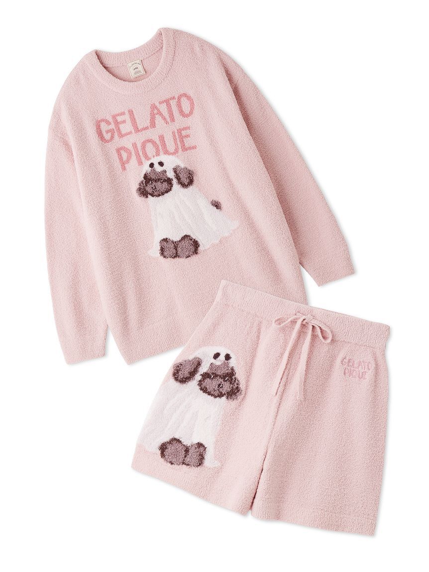 gelato pique「【HALLOWEEN】【ONLINE限定】ナイトパレードDOGSジャガードプルオーバー&ショートパンツセット」|ルームウェア|PNK