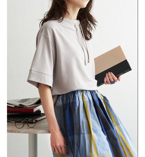 ikka「【雑誌 InRed 6月号掲載】コットンUSA鹿の子スピンドルプルオーバー」|Tシャツ・カットソー|