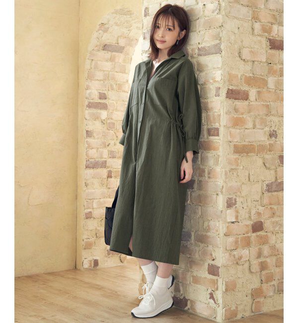 ikka「スキッパーシャツワンピース」|その他|