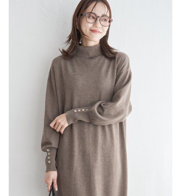 IKKA LOUNGE「タートルニットスリットワンピース」|その他|