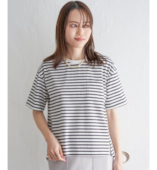 ikka「コットンUSA半袖ポケットTシャツ」|Tシャツ・カットソー|