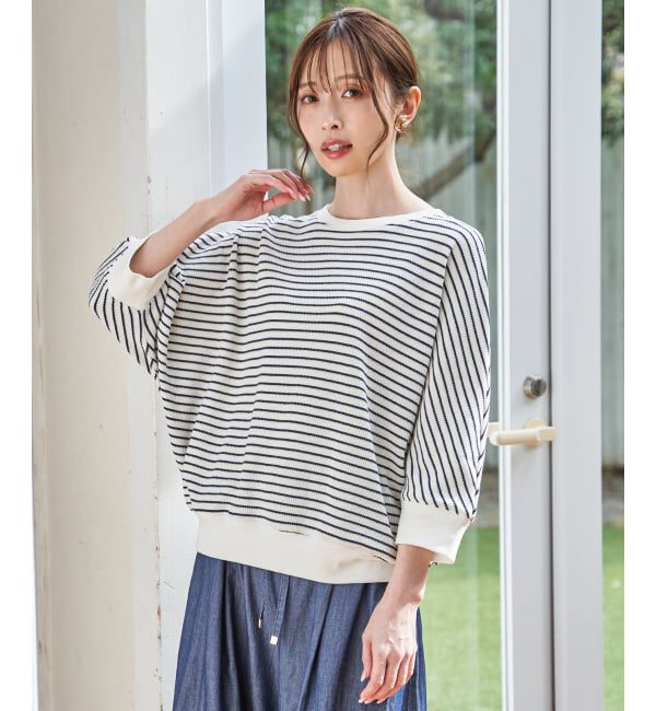 ikka「【雑誌InRed5月号掲載】タックフライスドルマンプルオーバー」|Tシャツ・カットソー|