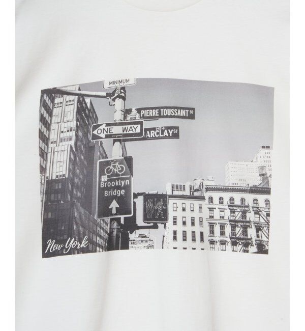 ikka「冷感コットンフォトプリントTシャツ」|Tシャツ・カットソー|