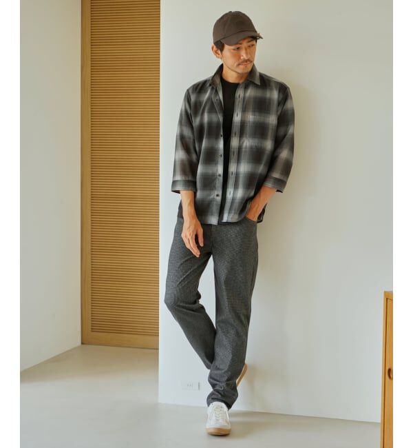 ikka「GOKU楽パンツ EASY STRETCH チェック5ポケット」|その他|