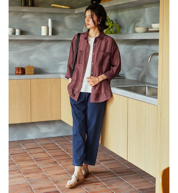 ikka「【お得だ値】シアーシャツアンサンブル【2点セット】」|シャツ・ブラウス|