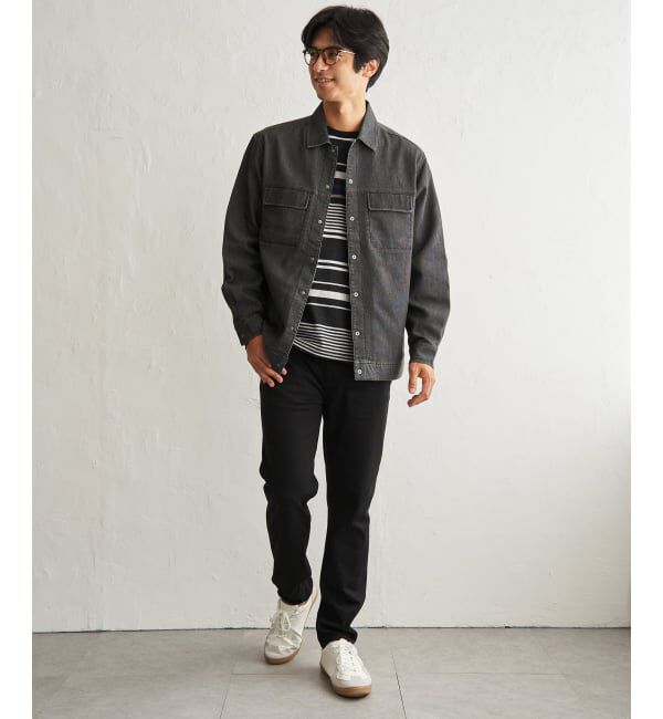 ikka「メッシュデニムシャウター」|シャツ・ブラウス|