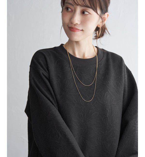 ikka「アートジャガード切り替えプルオーバー」|その他|
