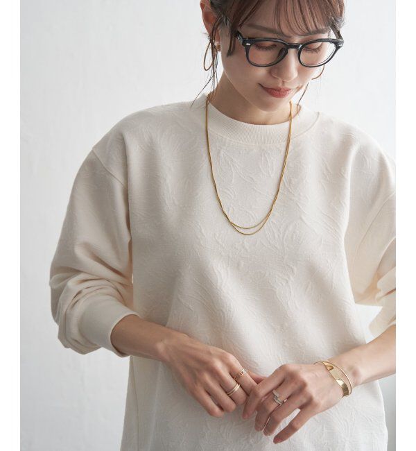 ikka「アートジャガード切り替えプルオーバー」|その他|
