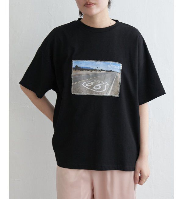 VENCE share style「綿天竺フォトハリツケTシャツ」|Tシャツ・カットソー|