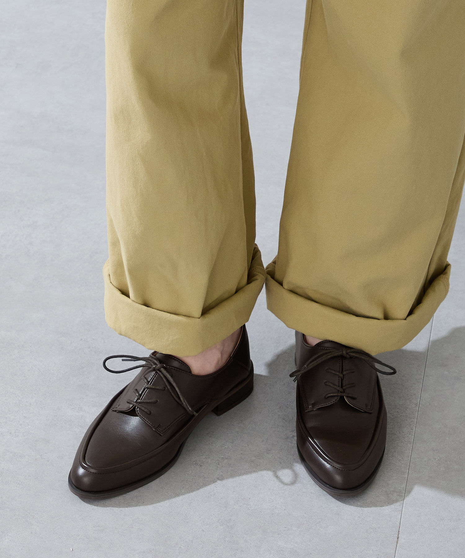WA Oriental TRaffic「切替レースアップシューズ/52307」|パンプス|BROWN