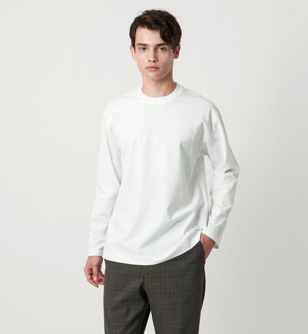 UNITED ARROWS「ポンチ ロングスリーブ Tシャツ デオドラント -抗菌防臭・接触冷感-」|Tシャツ・カットソー|WHITE