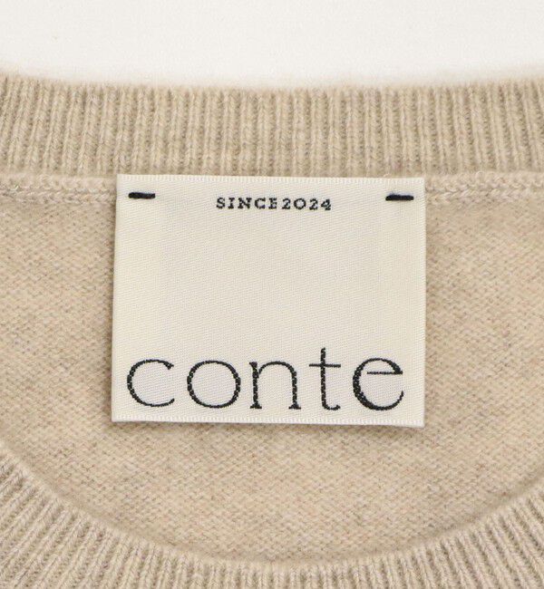 conte「＜conte＞ウールカシミヤ レイヤード ニットプルオーバー」|ニット・セーター|