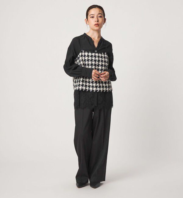 UNITED ARROWS green label relaxing「【結論シリーズ】ミルフィーユレースブラウス」|シャツ・ブラウス|