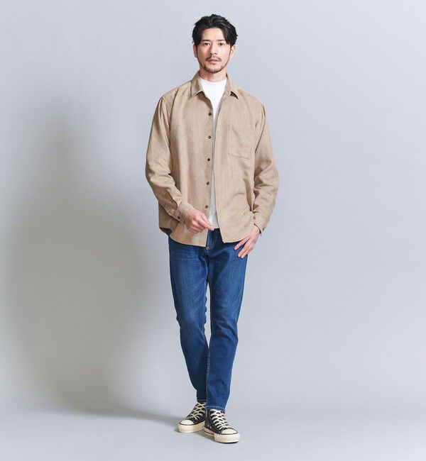 BEAUTY&YOUTH UNITED ARROWS「【WEB限定 WARDROBE SMART】スエードライク シャツ」|シャツ・ブラウス|