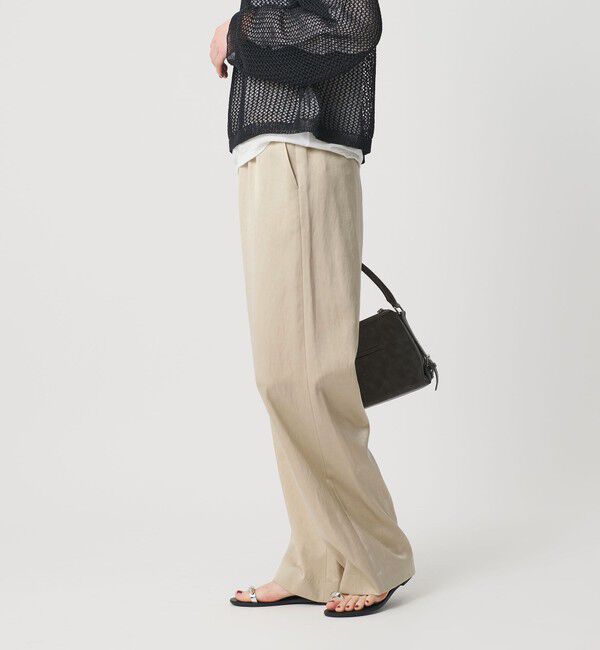 BEAUTY&YOUTH UNITED ARROWS「サテンドロースト ワイドパンツ ウォッシャブル」|その他|