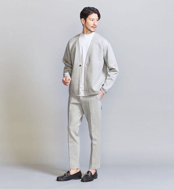 BEAUTY&YOUTH UNITED ARROWS「【WEB限定 WARDROBE SMART】ダブルニット ノープリーツ スラックス パンツ/セットアップ対応	【抗菌・防臭」|スラックス|