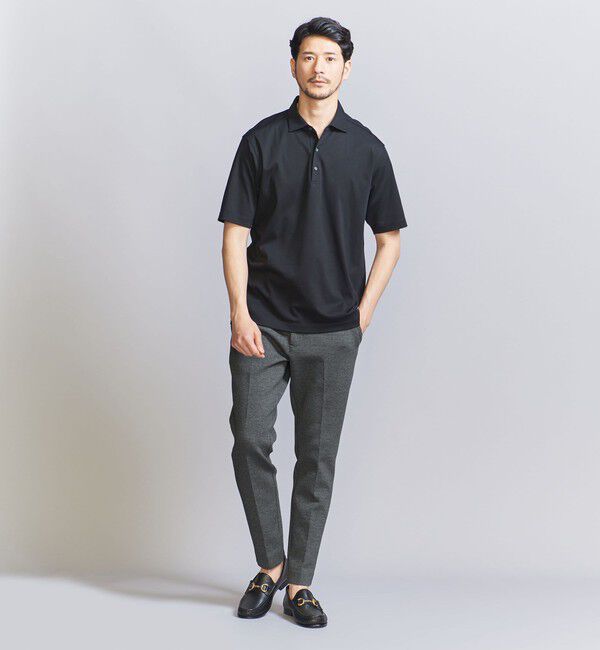 BEAUTY&YOUTH UNITED ARROWS「【WEB限定 WARDROBE SMART】ダブルニット ノープリーツ スラックス パンツ/セットアップ対応	【抗菌・防臭」|スラックス|